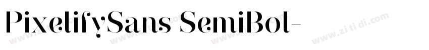 PixelifySans SemiBol字体转换